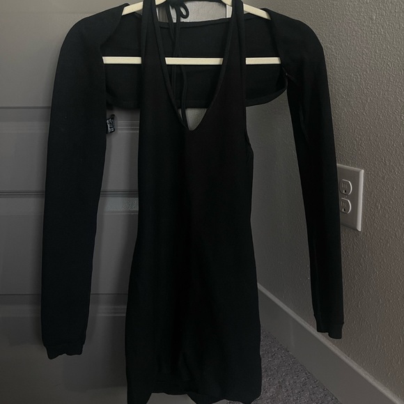 Princess Polly Heavenly Sent Mini Dress Black - Picture 1 of 1